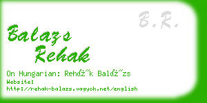 balazs rehak business card